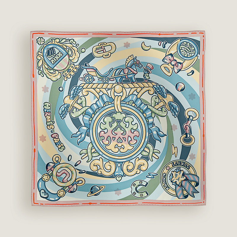 【淡く優しい空色の魔法】HERMES カレ70 Candy Libris Candy Libris scarf 70 | Hermès Mainland China